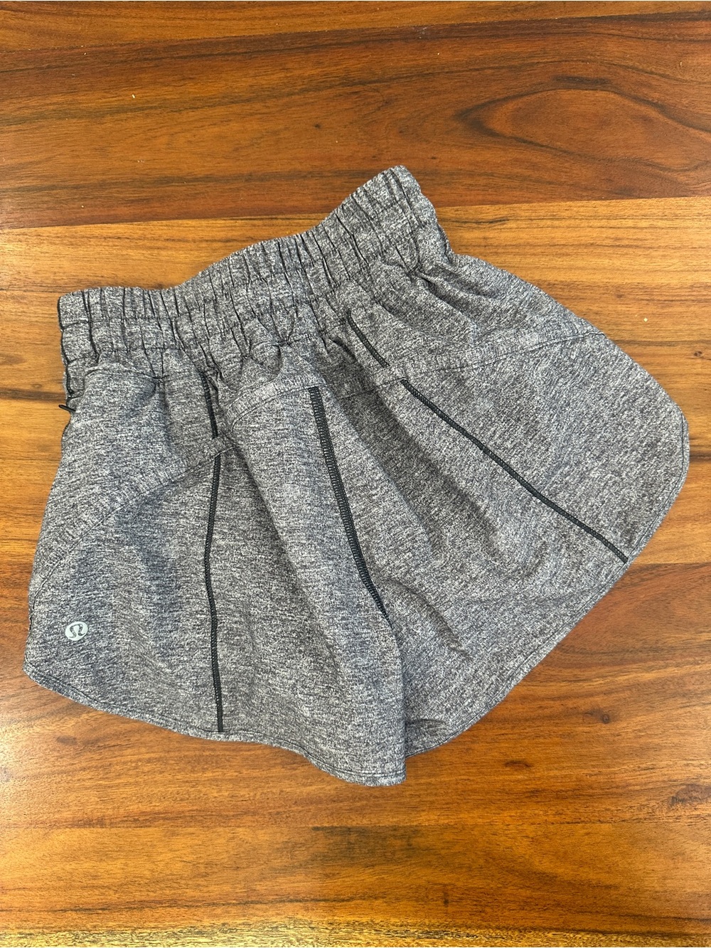 Lululemon Hotty Hot Running Shorts in Heathered Grey